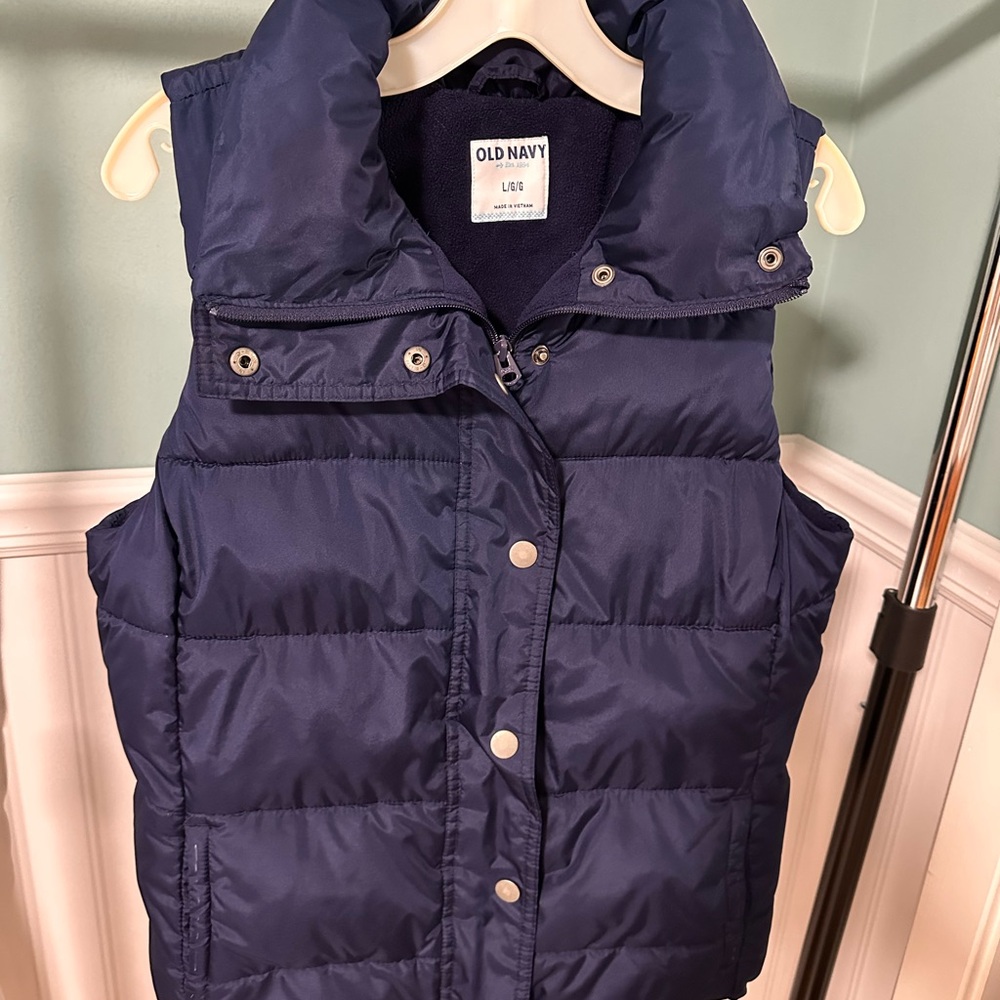 Old Navy Navy Blue Puffer Vest